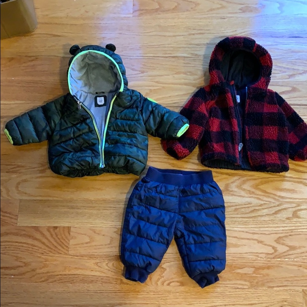 Baby GAP jackets and puffer pants